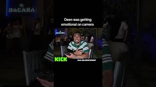 Deen was getting emotional on camera #deenthegreat