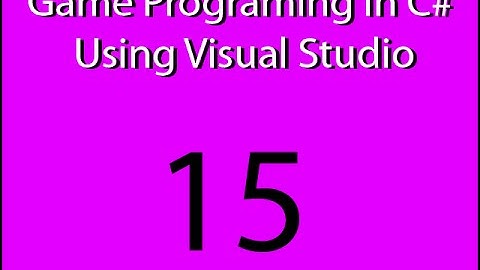 Game Programing in C# Using Visual Studio EP 15 Apply Tilemap