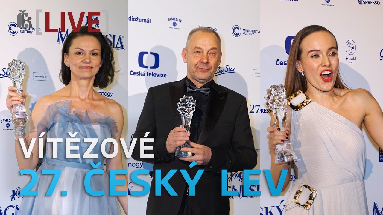 27. Český lev: Vítězové a předávající - Ramba, Schmitzer, Melíšková, Marhoul