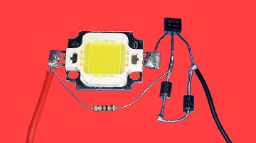 Automatic Emergency LED Light Circuit Using BC547 Transistor