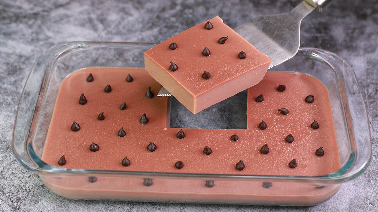 Chocolate Milk Pudding No Bake Eggless Milk Pudding Easy Chocolate