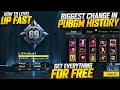 Omg  get all for free for everyone  biggest change in pubgm history  how to level up fast trick