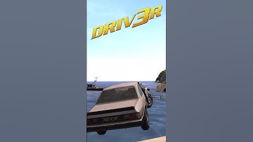 DRIV3R (2004) vs Driver Parallel Lines (2006) - Car Water Jump #comparison #part2 #retrogaming