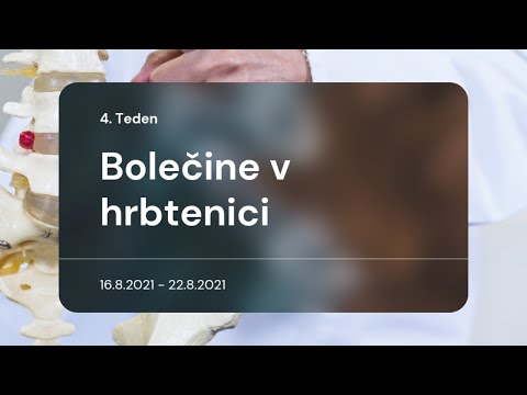 Tematski tedni: Bolečine v hrbtenici