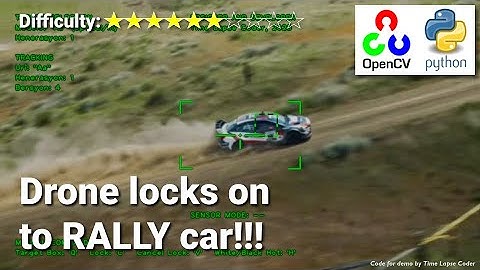 Tracking car from drone | AI Computer Vision Target Tracking Tech for Autonomous Drone