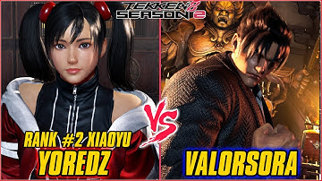 TEKKEN 8 | YOREDZ (RANK #2 XIAOYU) vs VALORSORA (JIN) | TEKKEN 8 HIGH LEVEL MATCH