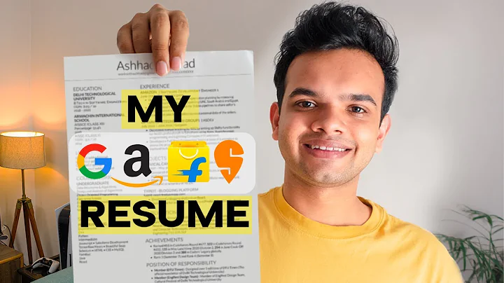 The Ultimate Resume that Landed Offers from Google, Amazon, Swiggy