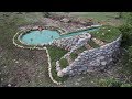 Build Water Slide and Stone Swimming Pool Underground Part 2