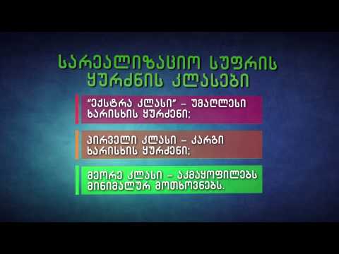 აგრო რჩევები | აგროპროდუქტების სარეალიზაციო სტანდარტები | I ნაწილი