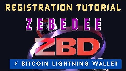 Zebedee Wallet Account Registration Tutorial, Bitcoin Lightning Network Wallet