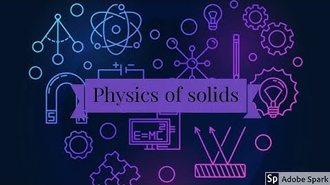 Lecture#03, Chapter#16(Physics of solids)