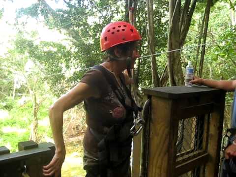 Helene and Jim on the Kauai Zipline