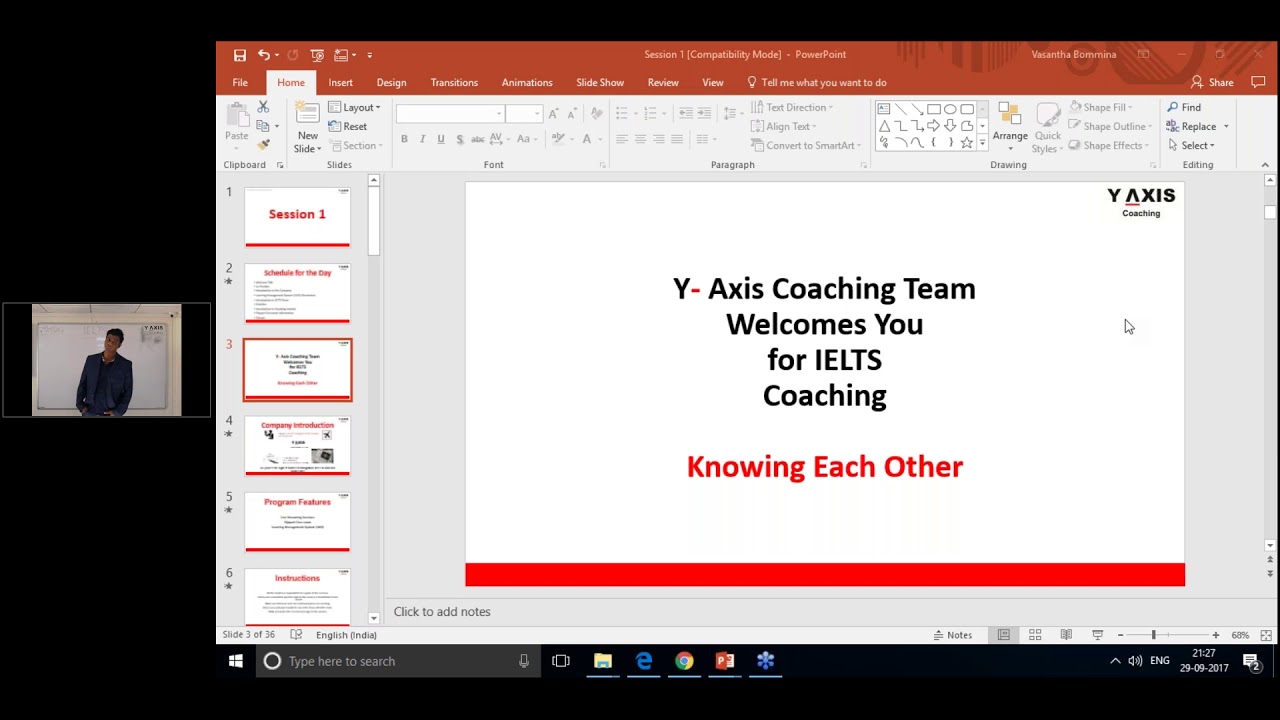 IELTS Session YAxis Coaching Hyderabad YouTube
