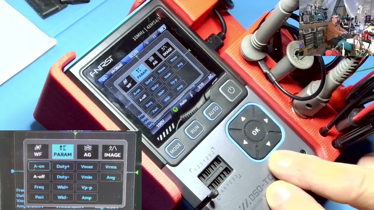 FNIRSI DSO TC4 DSO Oscilloscope menu