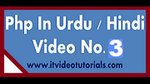 Php Tutorials In Urdu & Hindi How To Start Xampp Server & create folder in xampp