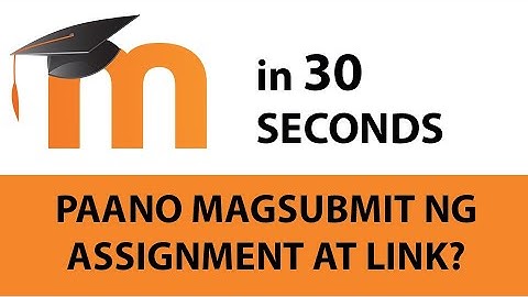 How to Submit Assignment in Moodle