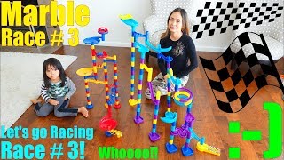Racing Game! 2 Marble Racing Playsets. Marble Racing Race Number 3! Children's Racing Toys