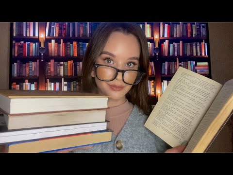 АСМР Библиотека 📚 Ролевая игра | Книжные триггеры.Таппинг по книгам 📖 ASMR Books Tapping Rustling