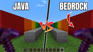 Eficiencia 5 (Java) VS Eficiencia 5 (Bedrock) ¿CUÁL es MEJOR?🤔 | Minecraft Bedrock VS Minecraft Java