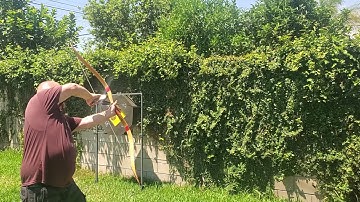 Warbow training. 110# Tiron by MR Bows.