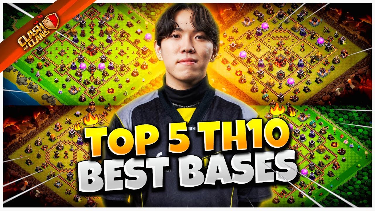 Top 5 townhall 10 best bases Clash of Clans 