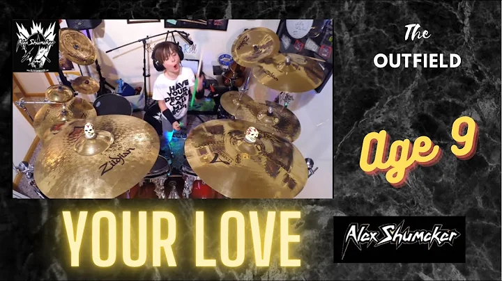 Alex Shumaker drum cover, The Outfield "Your Love"