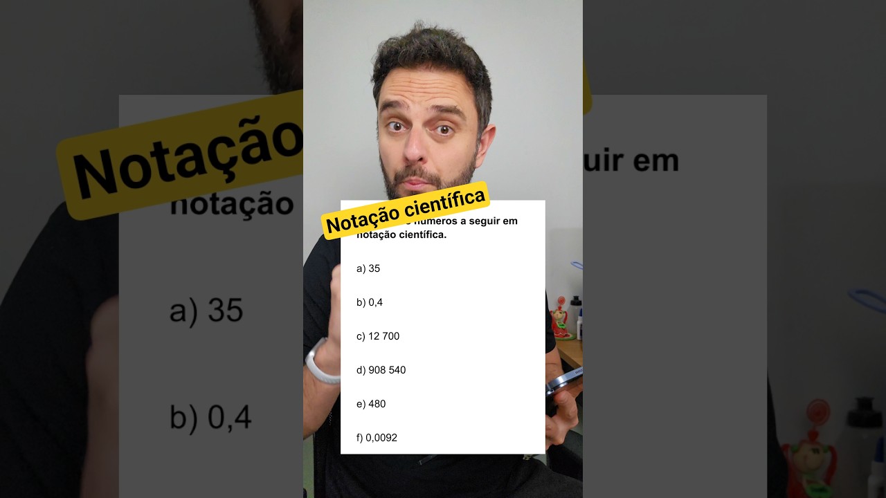 Notação científica #matematica #concursos