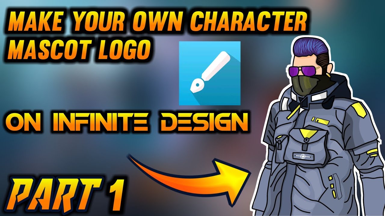 How To Make Your Own Character Mascot Logo Of Free Fire Infinite Design Autodesk Sketchbook Youtube
