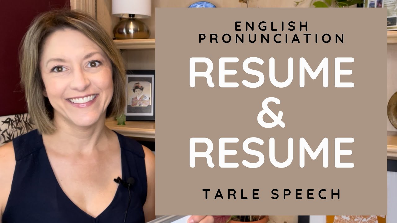 resume pronunciation american