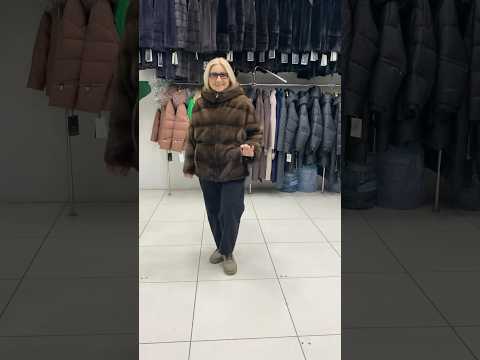Норковый полушубок на