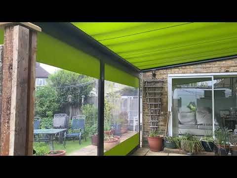 Upgrade Your Outdoor Style Markilux Vertical Cassette Blind & Under Glass Awning for Perfect Shade by SBI Ltd Sun Blinds installations