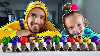 Aprende Colores Con 6 Coloridos Huevos De Pascua - Aprende Los Números