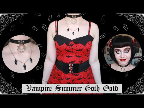 GOTHIC OUTFIT OF THE DAY - SUMMER VAMPIRE GOTH  | ALTERNATIVE GOTH FASHION | OOTD | KILLSTAR