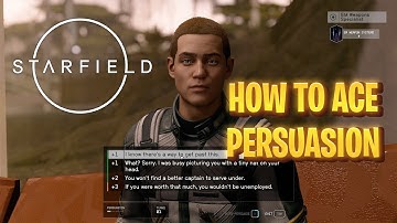 How Persuasion Works in Starfield | Starfield