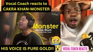 CAKRA KHAN- MONSTER Vocal coach reacts..His Voice is Pure Gold