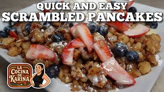 Scrambled Pancakes on the Blackstone Griddle