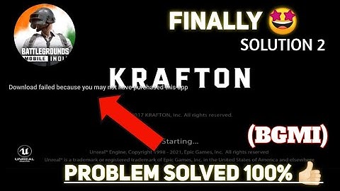 Problem Solved 100%👍🏻 (BGMI) | Download failed because you may not have purchased this app ||