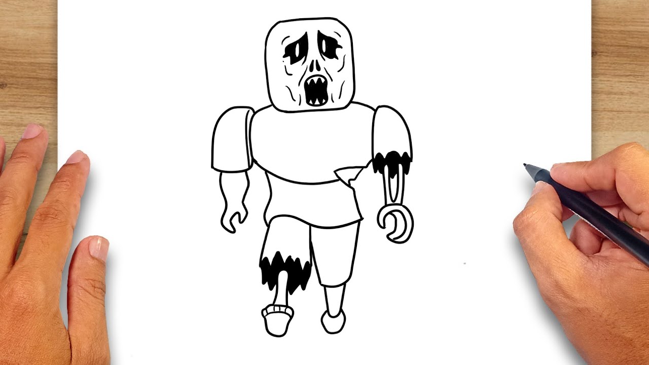 How To Draw Roblox Zombie YouTube 