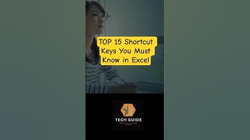 TOP 15 Shortcut Keys You Must Know in Excel #excel #shortcuts #shorts