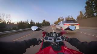 Ducati Panigale V2 on I-5 Seattle | Arrow Exhaust | Raw Onboard [4K60]