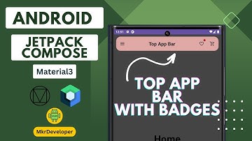 21 - TOP APP BAR - with badges - Jetpack Compose - material3