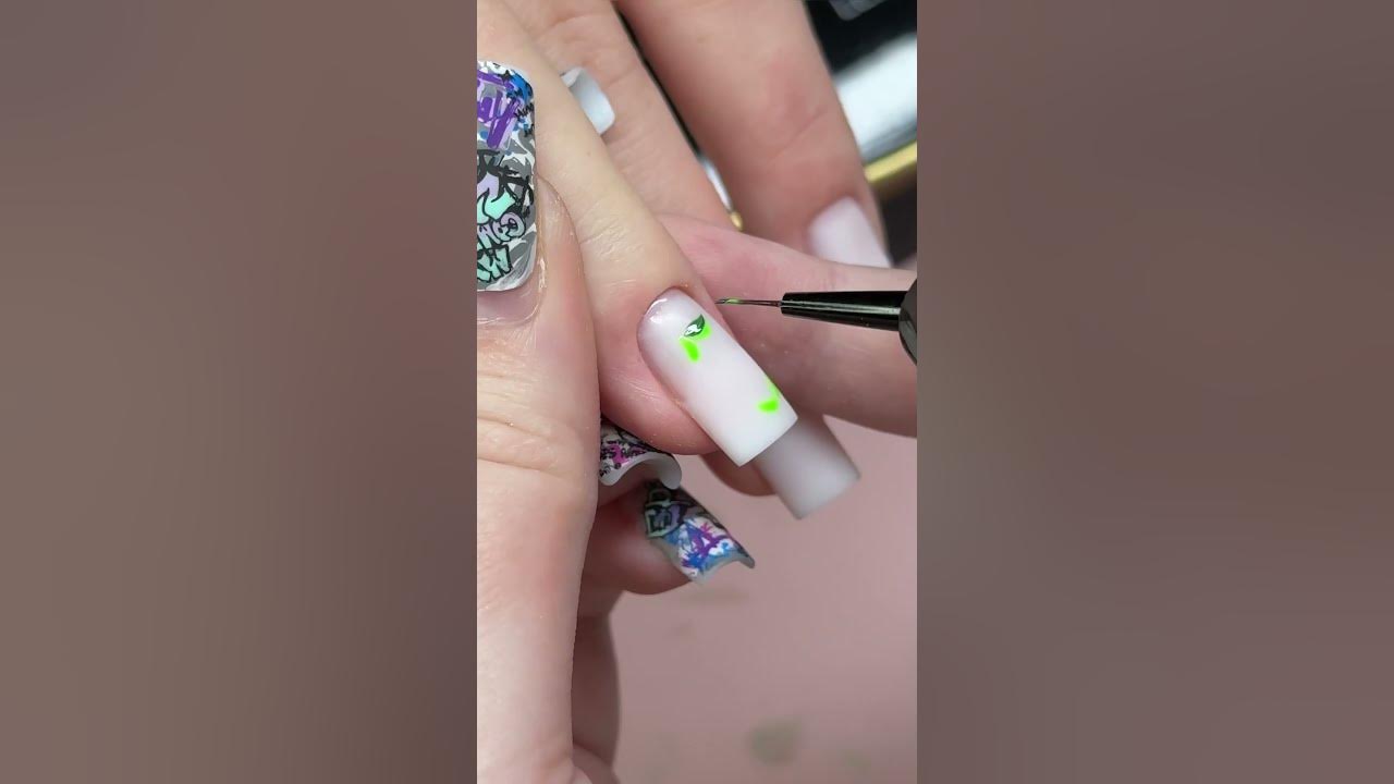 Ягодный маникюр 🫐 #nail #nails #дизайнногтей #длинныеногти #ногти # ...