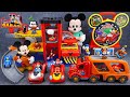 Satisfying with Unboxing Disney Mickey Mouse Vehicle Race Garage Playset | Review Toys ASMR