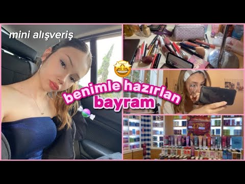 BAYRAMA BENIMLE HAZIRLANIN! MINI KOZMETIK ALISVERISI VLOG ~Destina Kaya