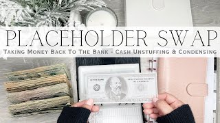 $500 Placeholder Swap | Taking Money Back to the Bank | Cash Envelope System | Cash Unstuffing