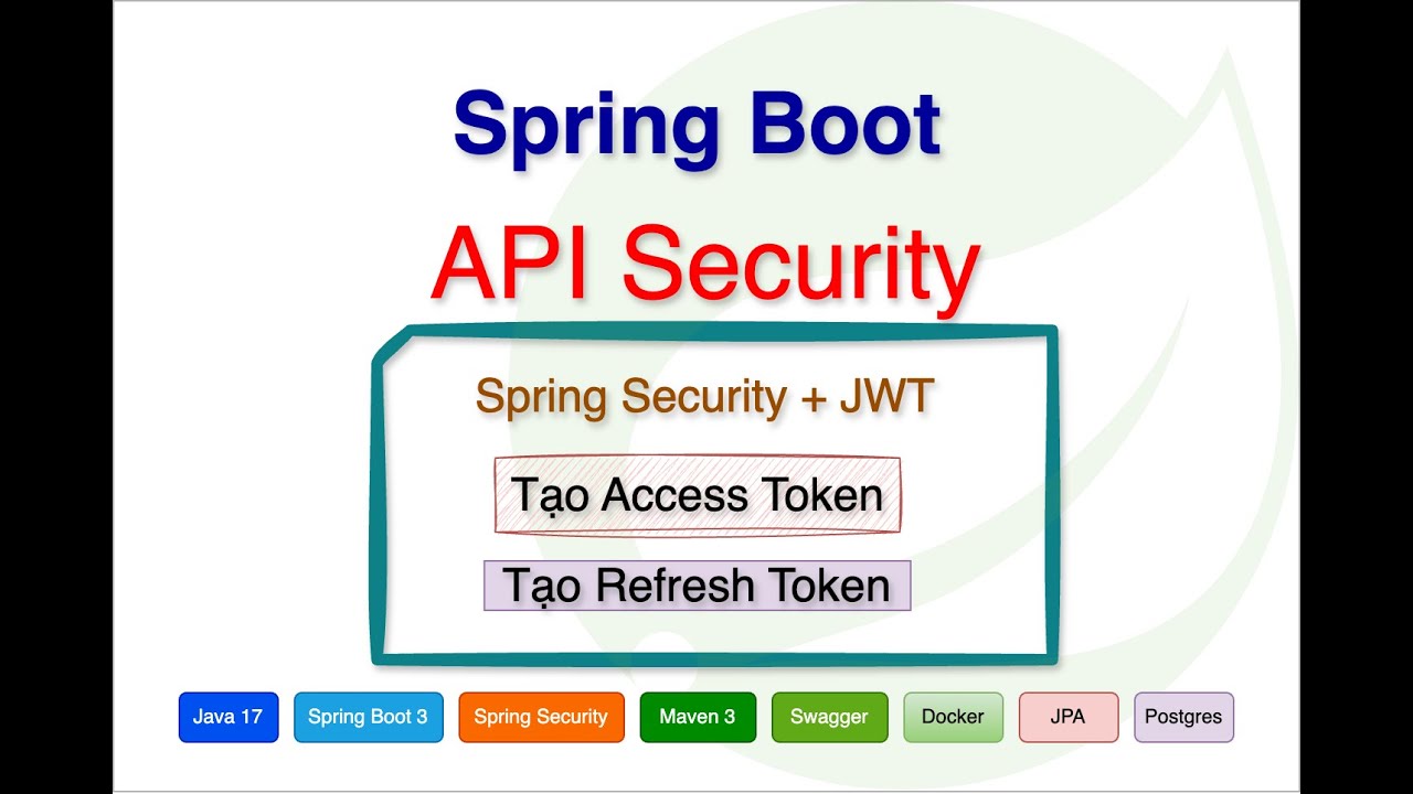 4. API security: Tạo Access token và Refresh token - YouTube