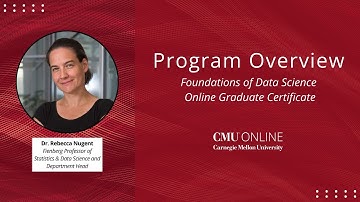 CMU Online Graduate Certificate Program in Foundations of Data Science Program Overview