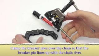 BearingShopUK  Splitting a Chain with a Chain Breaker