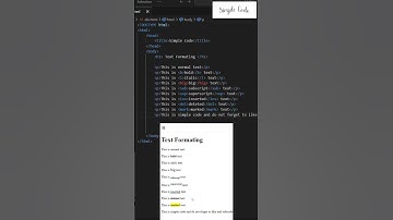 Quick Guide to Text Formatting in HTML #webdevelopment #htmltutorial