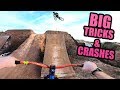THIS BIKE PARK IS SO SICK - BIG TRICKS AND CRASHES!